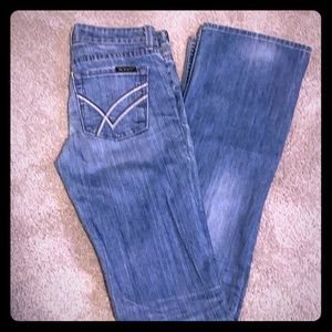 Willilam Rast Stella Bootcut Distressed Jeans 24